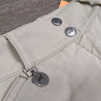 Euro Seat Breeches *gc, seam puckers,stains, dingy, faded, stained edge, older, seat: stain, seam pulls, rubs & pills
