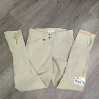 Euro Seat Breeches *gc, seam puckers, shrunk?, mnr stains, undone stitching, seam rubs, mnr hairy velcro, discolored seast & legs
