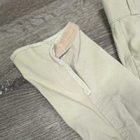 Euro Seat Breeches *gc, seam puckers, shrunk?, mnr stains, undone stitching, seam rubs, mnr hairy velcro, discolored seast & legs
