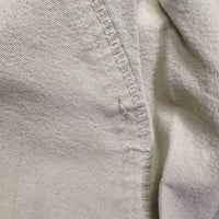 Euro Seat Breeches *gc, seam puckers, shrunk?, mnr stains, undone stitching, seam rubs, mnr hairy velcro, discolored seast & legs
