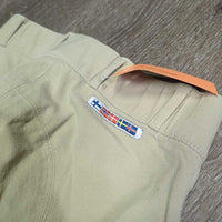 Euro Seat Breeches *gc, seam puckers, shrunk?, mnr stains, undone stitching, seam rubs, mnr hairy velcro, discolored seast & legs
