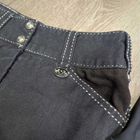 Euro Seat Breeches *gc, faded, shrunk?, rubs, pills, mnr undone stitching, seam puckers
