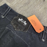 Euro Seat Breeches *gc, faded, shrunk?, rubs, pills, mnr undone stitching, seam puckers

