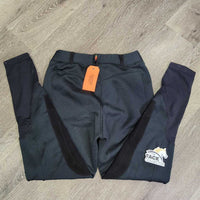 Fleece Lined WInter Riding Breeches, Pull On *gc, hairy, pilly, rubs, pulled seat seam, undone stitching, stains?dirt
