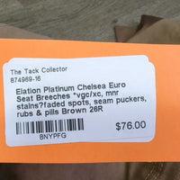 Euro Seat Breeches *vgc/xc, mnr stains?faded spots, seam puckers, rubs & pills
