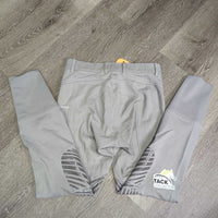 Euro Seat Sticky Knee Breeches *gc, mnr snag, pulled zipper seam, edge rubs & pills, seam puckers
