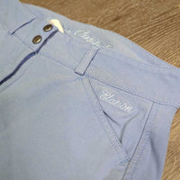 Euro Seat Breeches *gc, faded spots, mnr seam puckers, rubs, pills, tar? discolored/stained seat & legs

