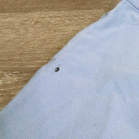 Euro Seat Breeches *gc, faded spots, mnr seam puckers, rubs, pills, tar? discolored/stained seat & legs
