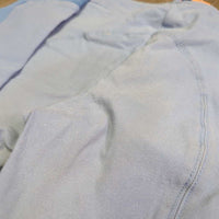 Euro Seat Breeches *gc, faded spots, mnr seam puckers, rubs, pills, tar? discolored/stained seat & legs
