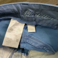 Euro Seat Breeches *gc, faded spots, mnr seam puckers, rubs, pills, tar? discolored/stained seat & legs
