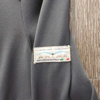 Show Jacket, Micro Suede Trim, Zippers, Snaps, bling *gc, snags, stained cuffs, dirty sleeve, seam puckers
