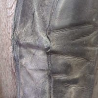 Field Boots, Zips *fair, repairs, dirty, unstitched & holey edges, zips: weak, stiff, replaced laces, faded, stretched, v.creased, v.worn heels
