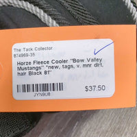 Fleece Cooler "Bow Valley Mustangs" *new, tags, v. mnr dirt, hair
