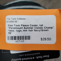 Fleece Cooler, tail "Paramount Summer Classic Champ" *new, tags, mnr hair
