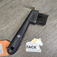 Plastic Hoof Pick, Bristle Brush *new
