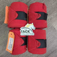 4 Fleece Polos *vgc/gc, clean, pills, mnr hay, curled/folded edges *1: short velcro, repair & mnr rip
