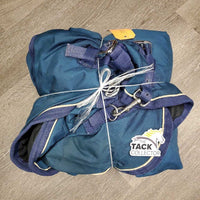 Lt Winter Blanket, 2 legs *vgc, clean, wpf, older, piping tears, clumpy fill, faded, stains, mnr dirt, snags, rubs
