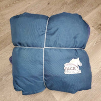 Lt Winter Blanket, 2 legs *vgc, clean, wpf, older, piping tears, clumpy fill, faded, stains, mnr dirt, snags, rubs
