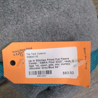 Fitted Full Fleece Cooler, "ABRA Final 2022", neck, 2 legs *xc, clean, pills, mnr clumpy, disccolor
