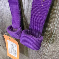 Thick Nylon Headstall, Loop Rubber Reins *vgc, clean, mnr dirt?stain, older, Rubber: peeled grips & dry/brittle rubber
