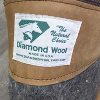 Fitted Wool Exercise Saddle Pad *vgc, clean, mnr lint, hair, dust, scruffs, v. mnr stains
