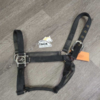 Thick Nylon Halter *fair, dirty, faded, cut tag, frayed & rubbed edges, rubs
