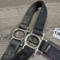 Thick Nylon Halter *fair, dirty, faded, cut tag, frayed & rubbed edges, rubs
