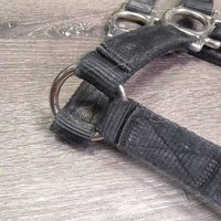 Thick Nylon Halter *fair, dirty, faded, cut tag, frayed & rubbed edges, rubs
