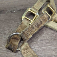 Thick Nylon Halter *fair, v.dirty, stains, discolored, faded, rubs, frays
