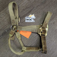Thick Nylon Halter *fair, v.dirty, stains, discolored, faded, rubs, frays
