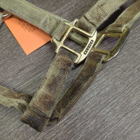 Thick Nylon Halter *fair, v.dirty, stains, discolored, faded, rubs, frays
