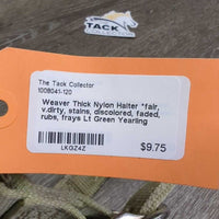 Thick Nylon Halter *fair, v.dirty, stains, discolored, faded, rubs, frays
