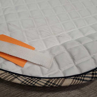 Quilt Jumper Saddle Pad *vgc, clean, mnr hair, stains, curled edges, threads, pills, puckers
