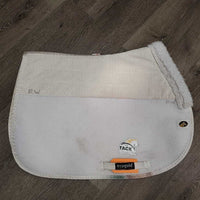 Non Slip Jumper Saddle Pad *vgc, clean, mnr stains, pills, marker, curled edges, puckers, rubs, clumpy fleece

