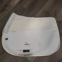 Non Slip Jumper Saddle Pad *vgc, clean, mnr stains, pills, marker, curled edges, puckers, rubs, clumpy fleece
