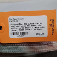 Non Slip Jumper Saddle Pad *vgc, clean, mnr stains, pills, marker, curled edges, puckers, rubs, clumpy fleece
