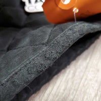 Quilt Baby Pad *gc/fair, clean, unstitched, puckers, holes, holey binding, faded, mnr pills, hair
