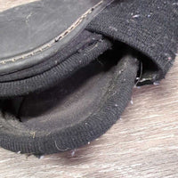 Hind Boots, velcro *gc, clean, faded, scratches, scuffs, hairy, curled velcro, pilly & rubbed edges, 1 squished
