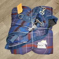 Med Winter Blanket, tail *gc, clean, v. wpf, missing tail flap, mnr rubs, residue, repairs, holes, snags, faded
