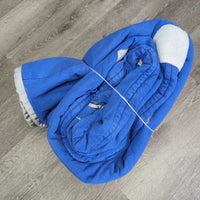 Quilt Stable Blanket, "Stal Hendrix", tail *vgc, mnr snags, hair, stains, pilly, puckers, faded

