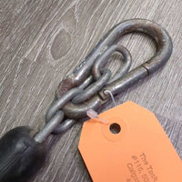 Rubber Stall Guard, 1 carabiner *gc, residue, scuffs, rust
