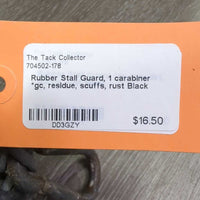 Rubber Stall Guard, 1 carabiner *gc, residue, scuffs, rust
