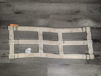 Cotton Web Open Stall Guard *gc, stained, dingy, mnr dirt, rust, marker, threads rus
