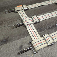 Cotton Web Open Stall Guard *gc, stained, dingy, mnr dirt, rust, marker, threads rus
