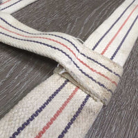Cotton Web Open Stall Guard *gc, stained, dingy, mnr dirt, rust, marker, threads rus
