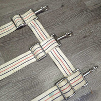 Cotton Web Open Stall Guard *gc, stained, dingy, mnr dirt, rust, marker, threads rus
