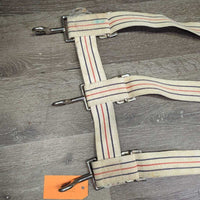 Cotton Web Open Stall Guard *gc, stained, dingy, mnr dirt, rust, marker, threads rus

