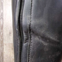Field Boots, Zips, Full Wood Forms, Ariat Green Boot Bag *gc, dirty, sticky, gunky, creases, broken laces, unstitched & thin edges, v.puckered lining

