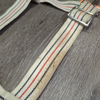 Cotton Web Open Stall Guard *gc, v.stained, dingy, dirt, rust, mnr cut, rust, marker, threads

