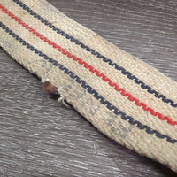 Cotton Web Open Stall Guard *gc, v.stained, dingy, dirt, rust, mnr cut, rust, marker, threads
